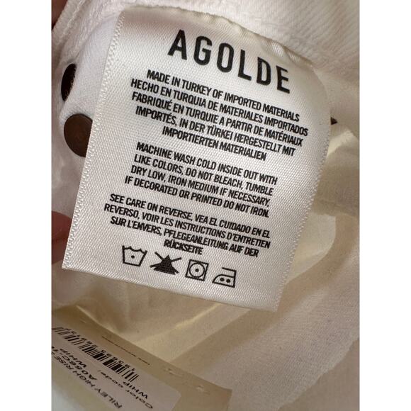 AGOLDE NWT Riley Crop Denim Jean in Whip // 25 - Picture 10 of 13